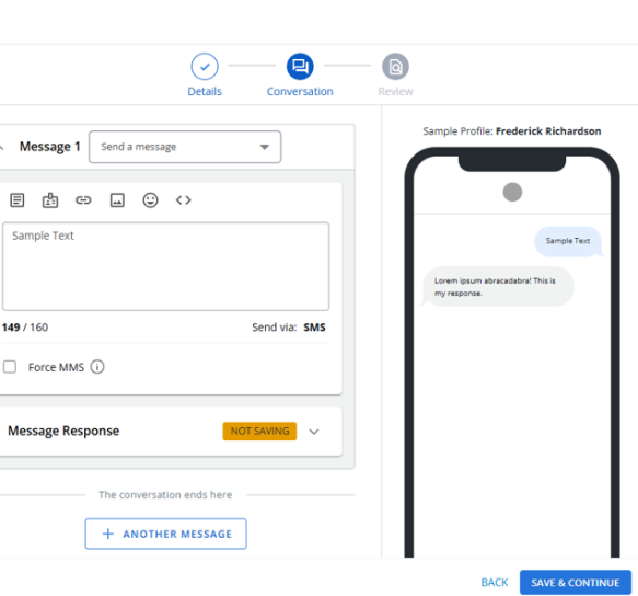 conversation stepper